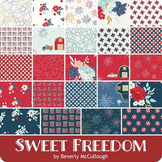 Riley Blake Sweet Freedom Fabric Collection 10" Stacker (42 Pieces Per Bundle)