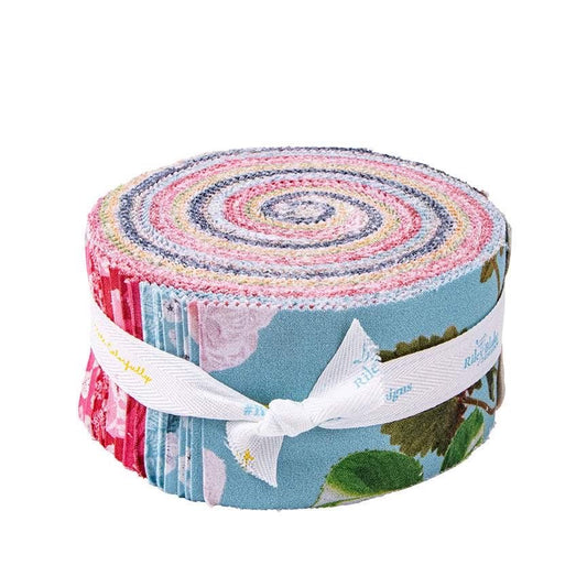 Riley Blake Floral Gardens Fabric Collection 2.5" Rolie Polie
