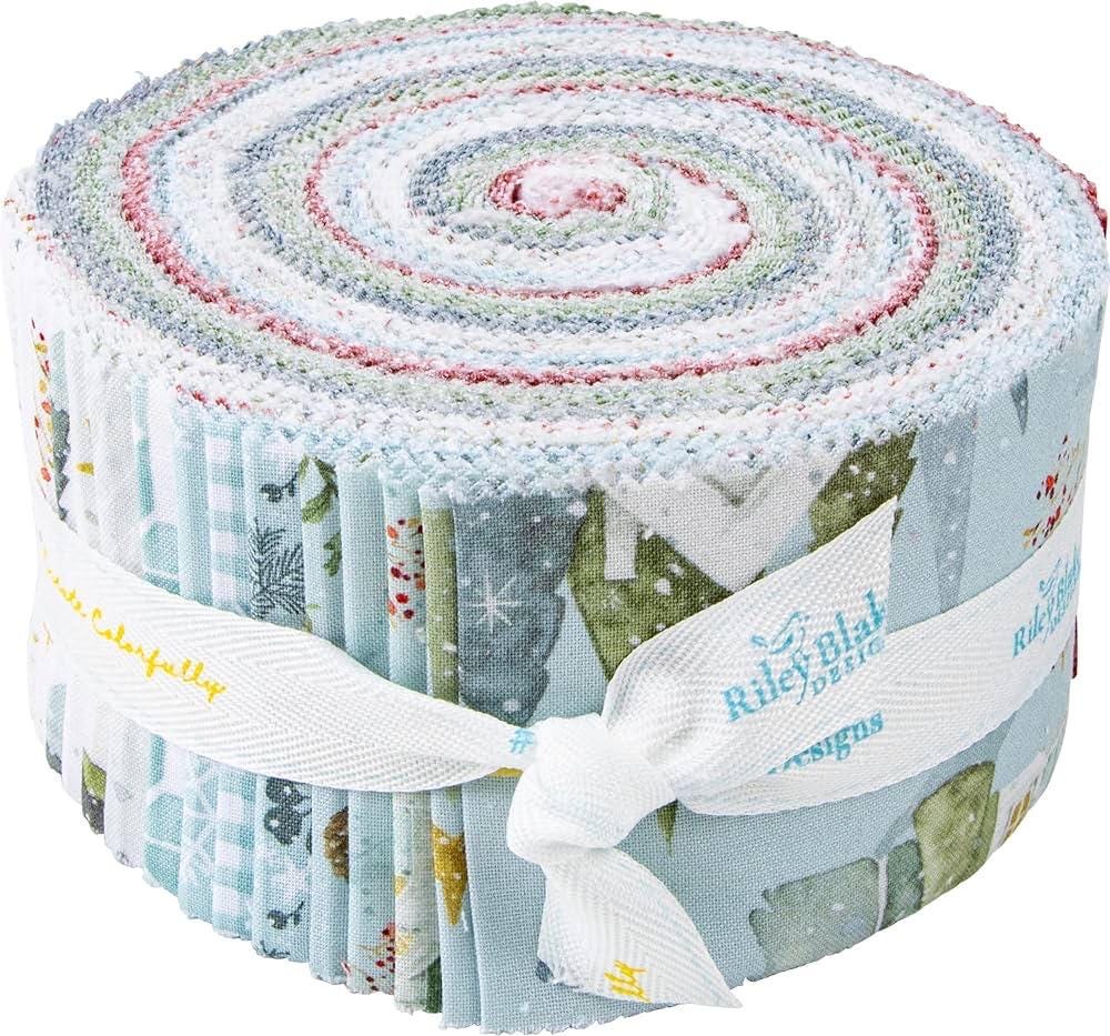 Riley Blake Magical Winterland Fabric Collection 2.5" Rolie Polie