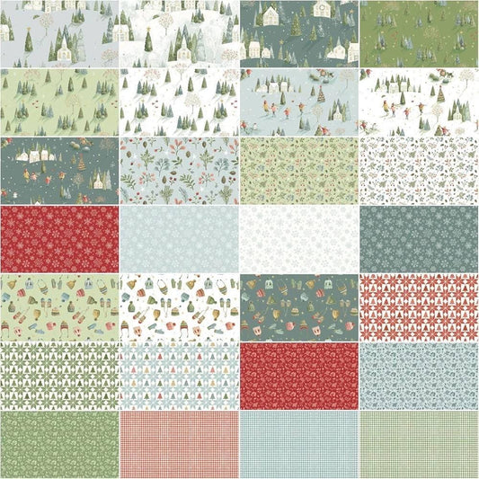 Riley Blake Magical Winterland Fabric Collection 2.5" Rolie Polie