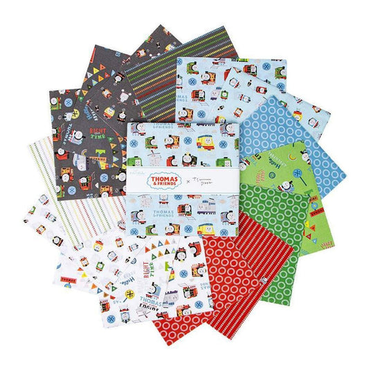 Riley Blake Thomas & Friends Sodor Railway Fabric Collection 5" Stacker (42 Pieces Per Bundle)
