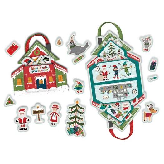 Riley Blake Jennifer Long Santa' Workshop Felt Panel Premium 100% Polyester Felt Fabrics