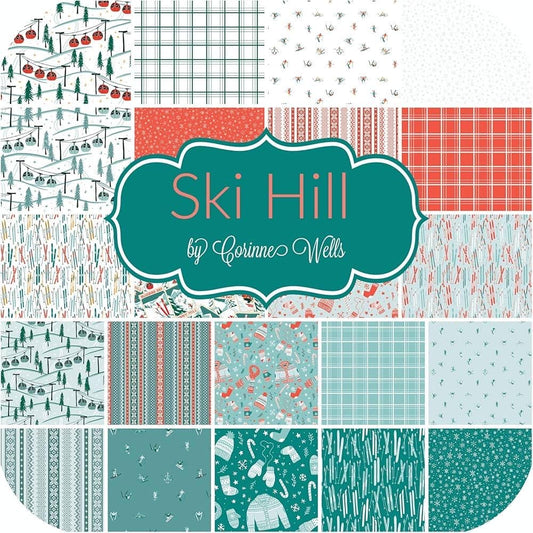 Riley Blake Ski Hill Fabric Collection 10" Stacker (42 Pieces Per Bundle)