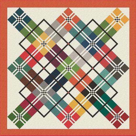 Anka's Treasures Gone Plaid Quilt Pattern - 6 Size Variations Per Pattern