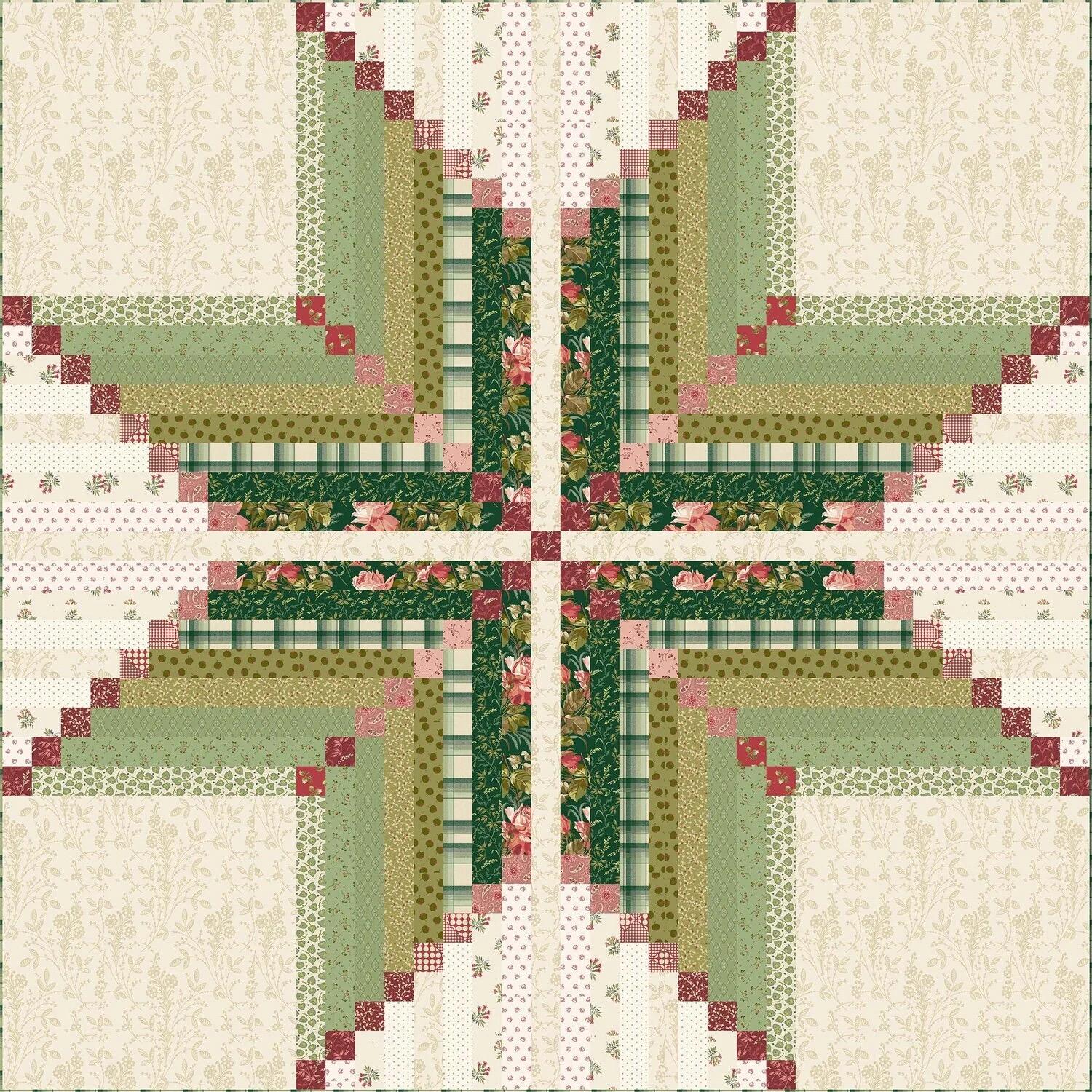 Laundry Basket Quilts Virginia Star Quilt Pattern Finished Size: 56"x56"