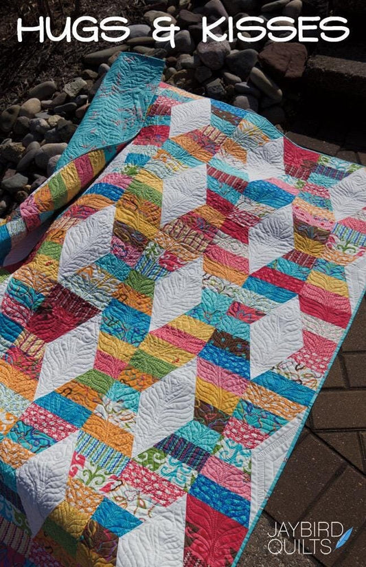 Jaybird Quilt Hugs & Kisses Quilt Pattern - 4 Size Variations Per Pattern