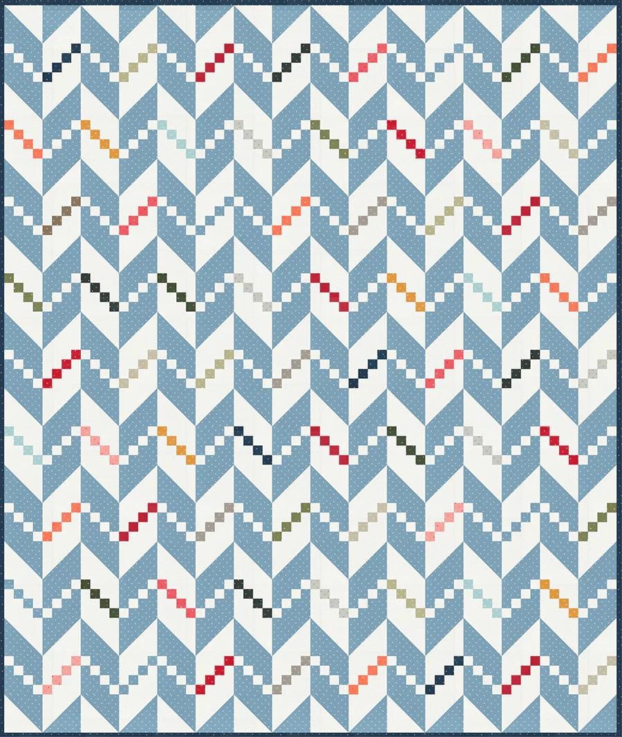 Lella Boutique Persnickety Quilt Pattern Finished Size: 64.5"x76.5" #235