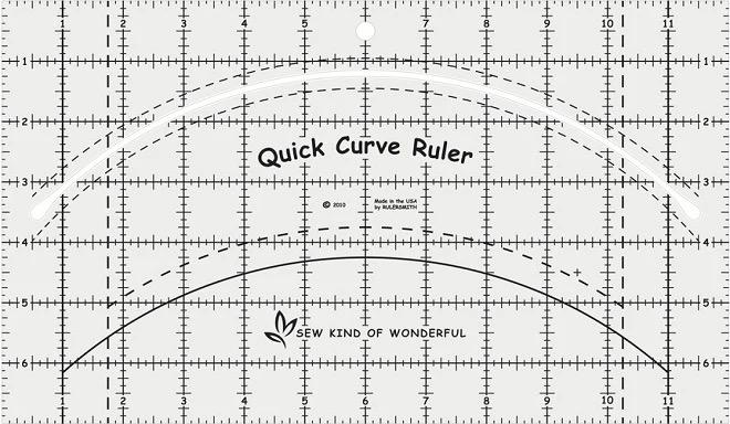 Sew Kind of Wonderful Curvy Log Cabin Quilt Pattern Finished Size: 60"x75"