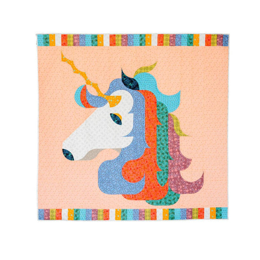 Sew Kind of Wonderful Quittles Unicorn Magic Quilt Pattern Finished Size: 56"x56"