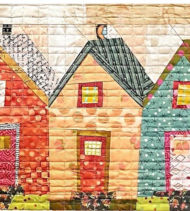 Laura Heine My Kinda Town Quilt Pattern Finished Size: 42"x54"