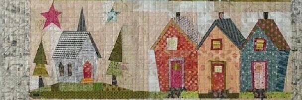 Laura Heine My Kinda Town Quilt Pattern Finished Size: 42"x54"