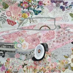 Laura Heine Pink Cadillac Quilt Pattern Finished Size: 28"x50"