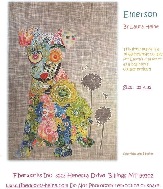Laura Heine Emerson Wall Quilt Pattern Finished Size: 21"x35"