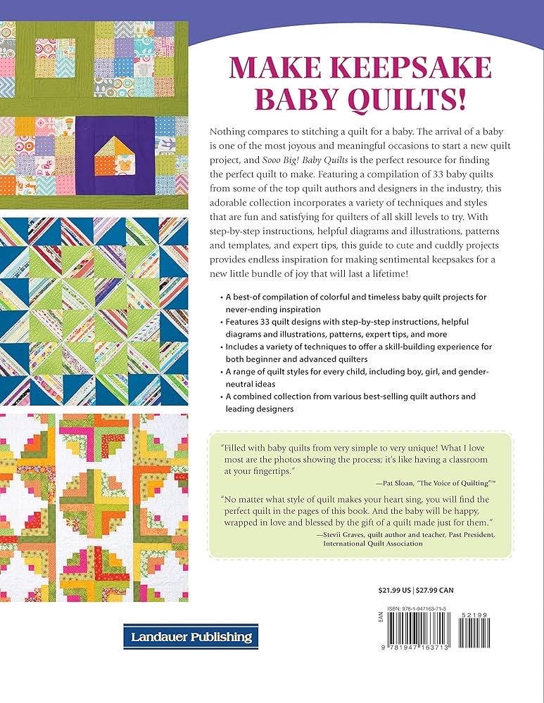 Landauer Publishing Sooo Big! Baby Quilts - 33 Adorable Designs To Sew For Little Ones (Softcover)