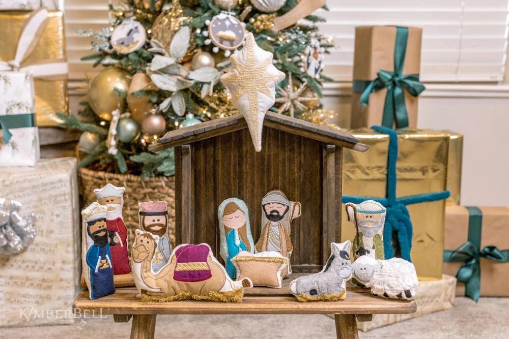 Kimberbell Nativity Stuffies Machine Embroidery CD