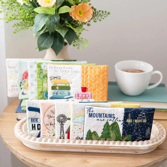 Kimberbell Mug Rugs Volume 6 Machine Embroidery CD (Optional Embellishment Kit Available)