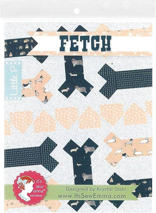 It's Sew Emma Fetch Quilt Pattern Finished Size: 45.5"x46.5" ISE-520