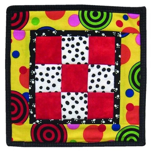 Quiltsmart Checkers and Tic-Tac-Toe Printed Interfacing & Instructions Pack