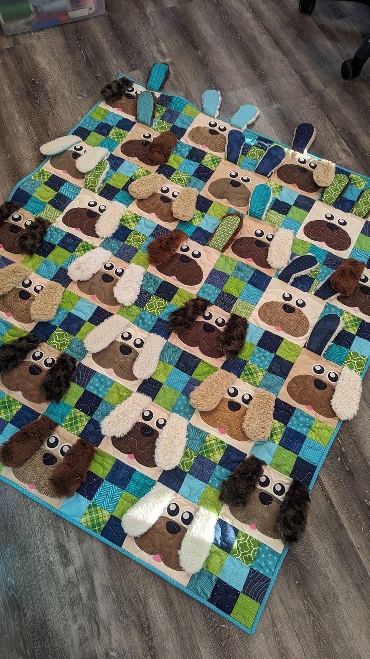 Slice of Pi Quilts Puppy Kisses Quilt Pattern - 3 Size Variations Per Pattern