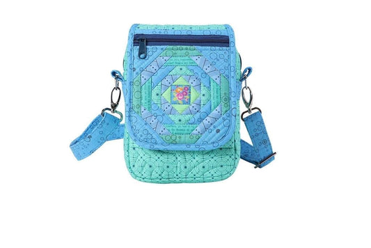 ByAnnie On The Go 2.0 Crossbody Bag Pattern Finished Size 8"x6"x2" (14 Colors of 18"x54" Mesh Packs Sold Separately)