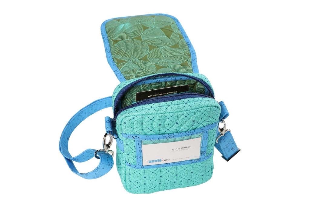 ByAnnie On The Go 2.0 Crossbody Bag Pattern Finished Size 8"x6"x2" (14 Colors of 18"x54" Mesh Packs Sold Separately)