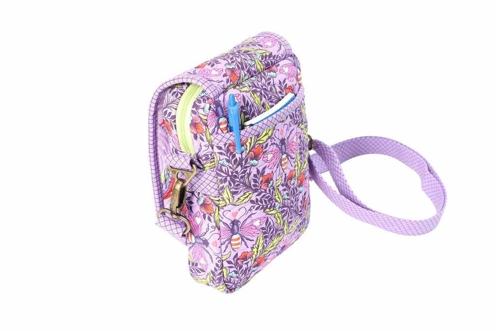 ByAnnie On The Go 2.0 Crossbody Bag Pattern Finished Size 8"x6"x2" (14 Colors of 18"x54" Mesh Packs Sold Separately)
