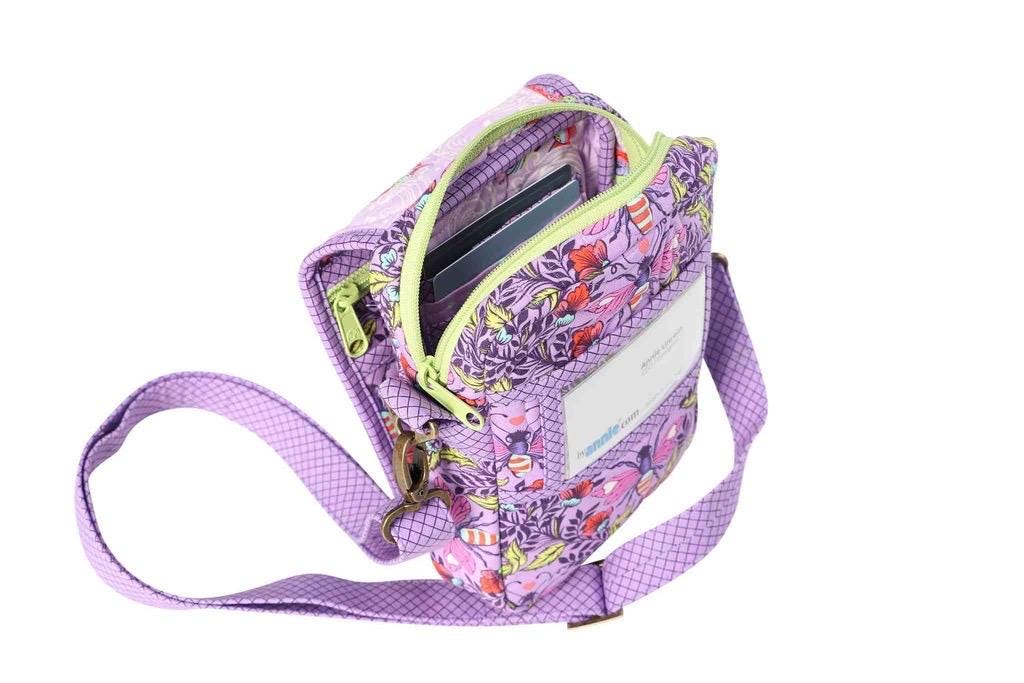ByAnnie On The Go 2.0 Crossbody Bag Pattern Finished Size 8"x6"x2" (14 Colors of 18"x54" Mesh Packs Sold Separately)