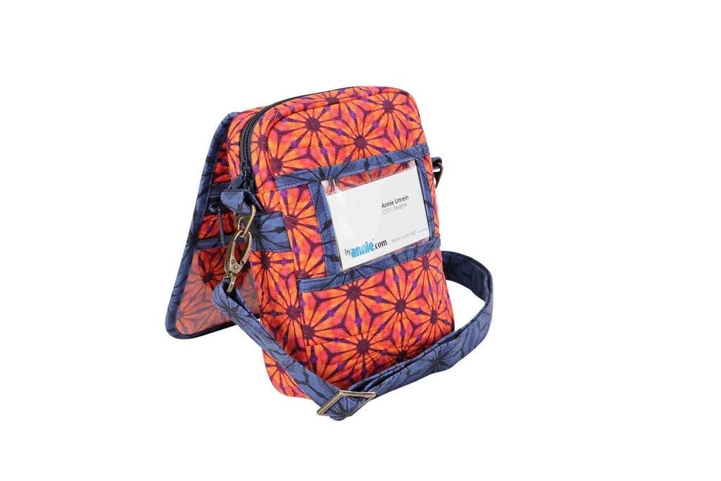 ByAnnie On The Go 2.0 Crossbody Bag Pattern Finished Size 8"x6"x2" (14 Colors of 18"x54" Mesh Packs Sold Separately)