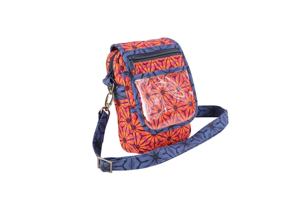 ByAnnie On The Go 2.0 Crossbody Bag Pattern Finished Size 8"x6"x2" (14 Colors of 18"x54" Mesh Packs Sold Separately)