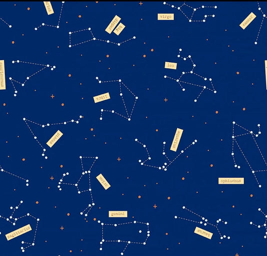 SHIPPING NOW!! Riley Blake Outer Space by NASA Fabric Collection Constellations on Navy