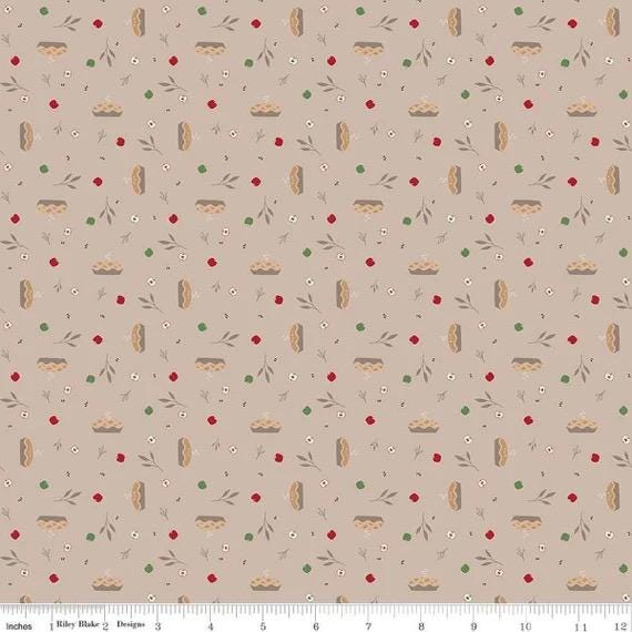 Riley Blake Jennifer Long To Grandmother's House Fabric Collection Grandma's Apple Pie on Harvest Premium 100% Cotton Fabrics