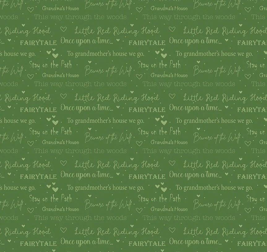 Riley Blake Jennifer Long To Grandmother's House Fabric Collection Little Red Storybook on Grass Premium 100% Cotton Fabrics