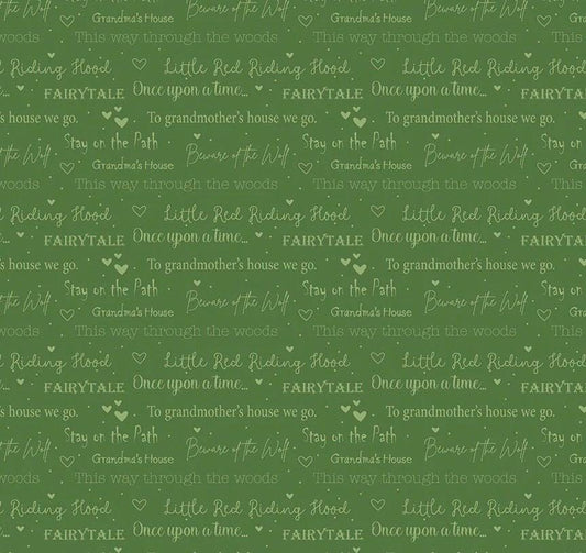 Riley Blake Jennifer Long To Grandmother's House Fabric Collection Little Red Storybook on Grass Premium 100% Cotton Fabrics