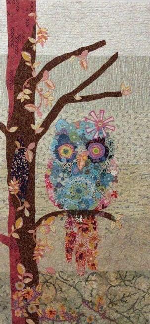 Laura Heine Cora....Common Owl Quilt Pattern Finished Size: 21"x45"