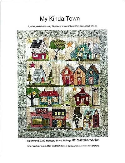 Laura Heine My Kinda Town Quilt Pattern Finished Size: 42"x54"