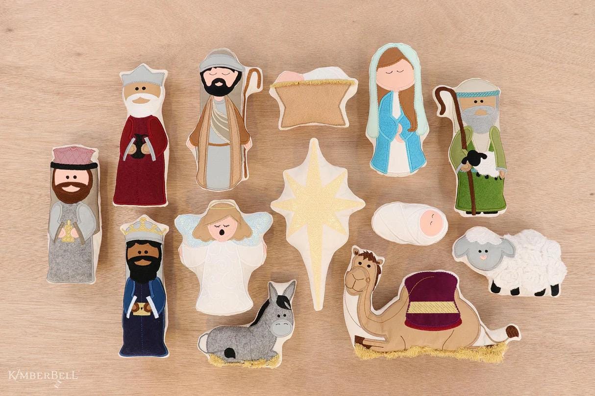 Kimberbell Nativity Stuffies Machine Embroidery CD
