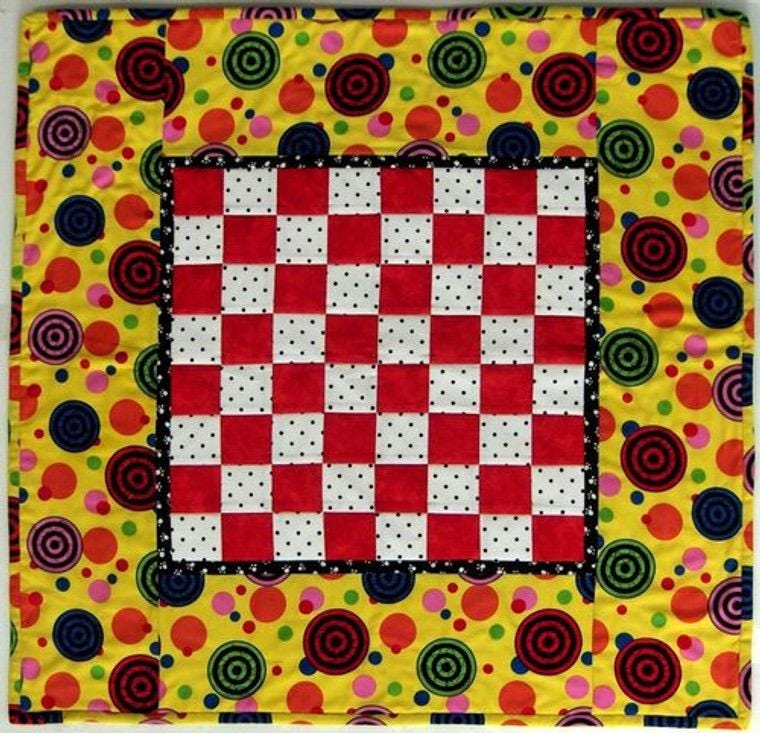 Quiltsmart Checkers and Tic-Tac-Toe Printed Interfacing & Instructions Pack