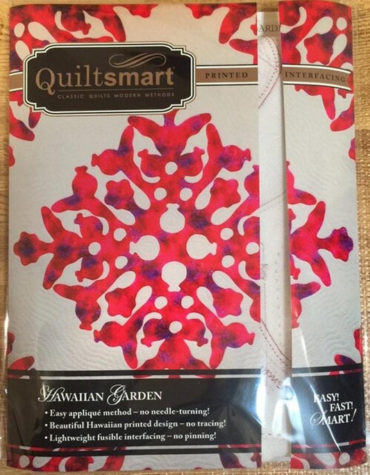 Quiltsmart Hawaiian Garden Printed Interfacing & Instructions Pack