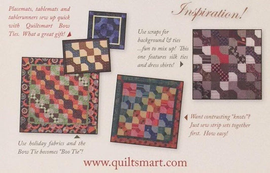 Quiltsmart Bow Tie Printed Interfacing & Instructions Pack - 2 Size Variations Per Pack