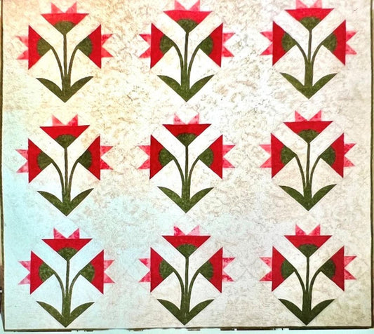 Quiltsmart Carolina Lily Printed Interfacing & Instructions Pack - 3 Size Variations Per Pack