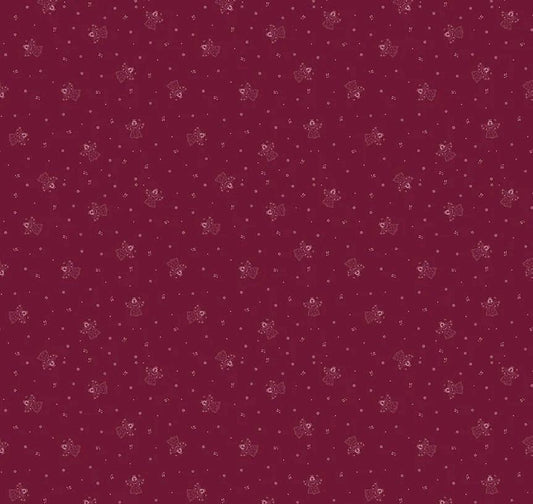 LAST BOLT! Riley Blake Silent Night Fabric Collection Choir of Angels on Berry
