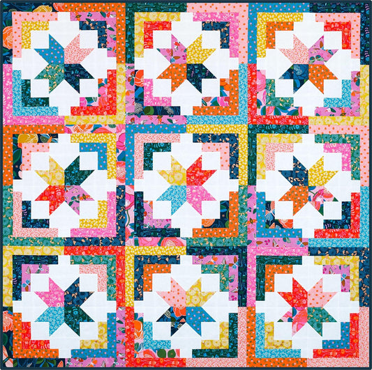 Modernly Morgan Cozy Cabin Quilt Pattern - 3 Size Variations Per Pattern MM-013