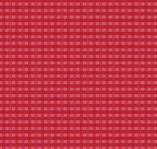 Riley Blake Jennifer Long To Grandmother's House Fabric Collection Basket Weave on Berry Premium 100% Cotton Quilt Shop Quality Fabrics