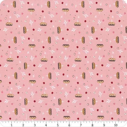 Riley Blake Jennifer Long To Grandmother's House Fabric Collection Grandma's Apple Pie on Pink Premium 100% Cotton Fabrics