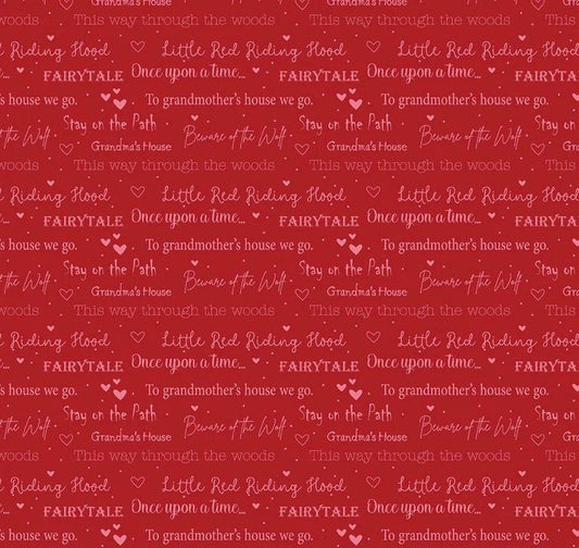Riley Blake Jennifer Long To Grandmother's House Fabric Collection Little Red Storybook on Berry Premium 100% Cotton Fabrics