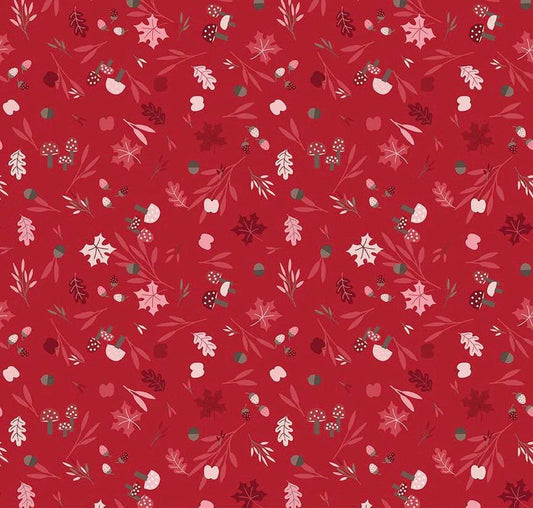 Riley Blake Jennifer Long To Grandmother's House Fabric Collection Foraging in the Forest on Berry Premium 100% Cotton Fabrics