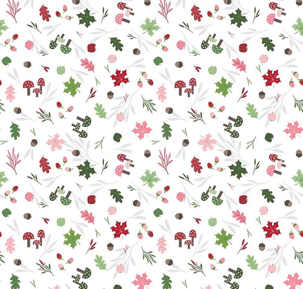 Riley Blake Jennifer Long To Grandmother's House Fabric Collection Foraging in the Forest on Cloud Premium 100% Cotton Fabrics