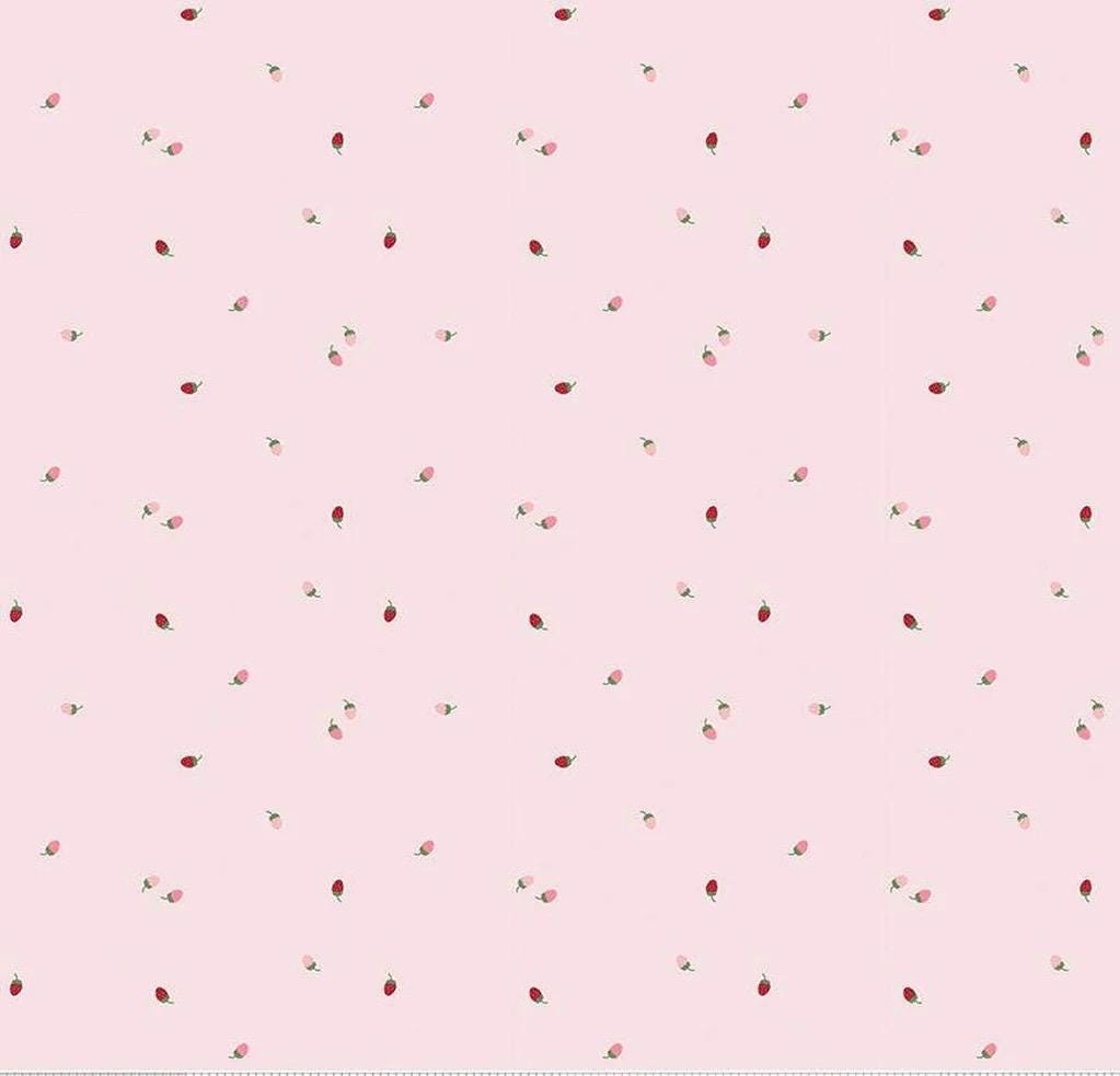 Riley Blake Jennifer Long To Grandmother's House Fabric Collection Bit of Berries on Pink Premium 100% Cotton Quilt Shop Quality Fabrics