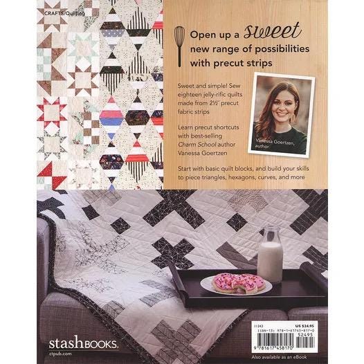 Stashbooks Vanessa Goertzen Jelly Filled Quilts Pattern Book - 18 Quilts From 2.5" Strips (Softcover)