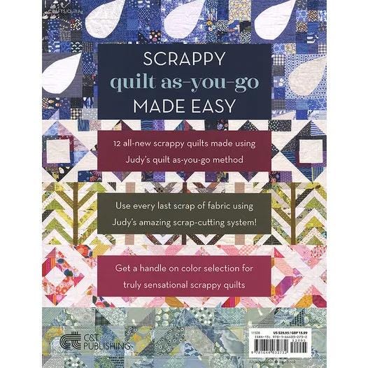 Judy Gauthier Quilt As-You-Go For Scrap Lovers Quilts Pattern Book - 12 Projects Per Book (Softcover)